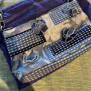Cute fabric embroidered corded lace purse - perfect for daughters!